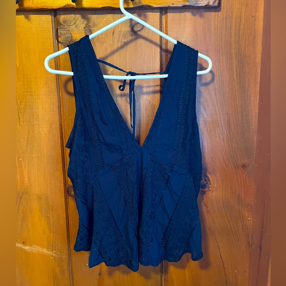 Free people dark blue tank